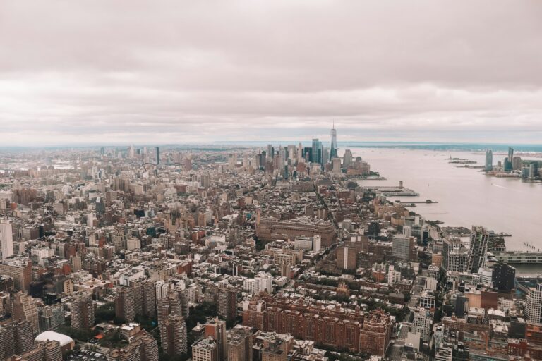 Aerial view of Manhattan buildings in New York City during daytime