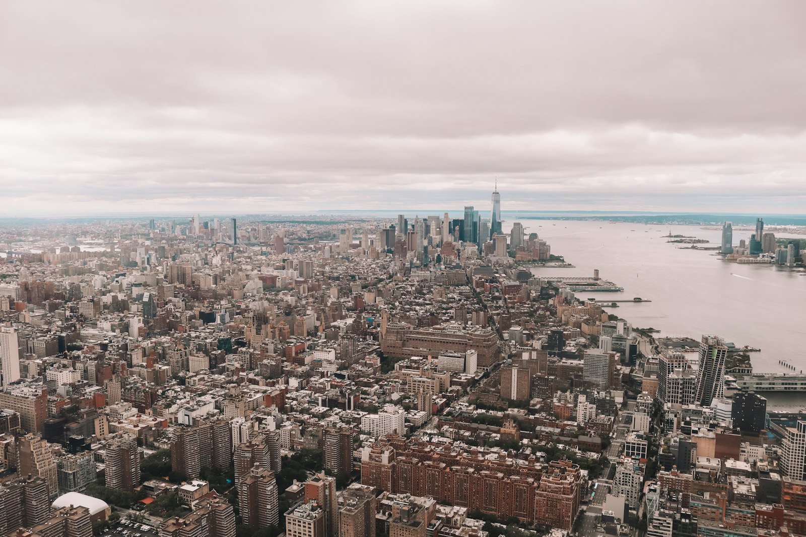 Aerial view of Manhattan buildings in New York City during daytime